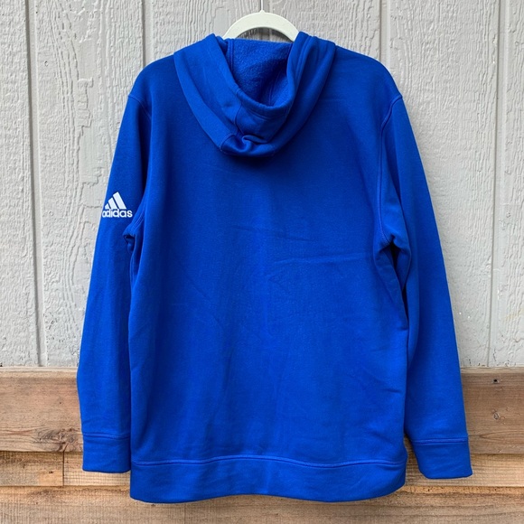 Adidas royal blue oversized sweatshirt hoodie - Picture 2 of 10